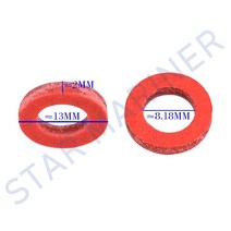 마린 90430-08020-0 Yamaha Parsun 선외 모터 용 플라스틱 하부 유닛 오일 배수 나사 가스켓 빨간색 10 개, 한개옵션0