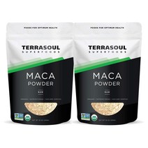 Terrasoul Superfoods Raw Maca Powder 테라소울슈퍼푸드 마카 파우더 16oz 454g 2팩