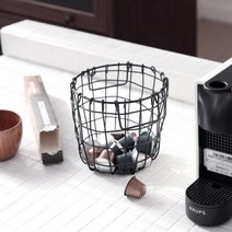 미니 원형 손잡이 와이어 바스켓 소품 바구니 소형