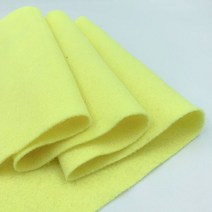 부드러운 펠트 부직포 시트 패치워크 DIY 바느질 인형 공예 액세서리 재료 1.4mm 두께 린넨코튼원단, 06 Lemon Yellow20X90cm)