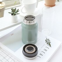 인스타 예쁜 스텐 진공텀블러 이유식 보온죽통 420ml 죽통 이유식 이중 스텐 리스 미니 스테인 보관, 퍼플