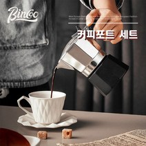 모카포트 에스프레소 커피메이커, Double valve (for 2 people), 블랙