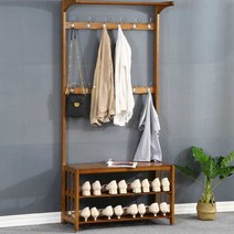 우드 수납옷걸이 행거 심플형 드레스룸 자취방 쇼룸, 170x34.5x60.5cm