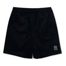 남성베이직 미디움로고 코튼 5부 우븐 반바지 3LSMB043350BKS