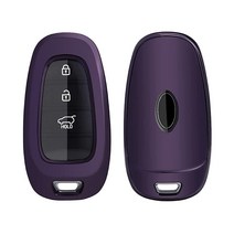 R RUIYA Key Fob 커버 케이스 프로텍터 20202022 현대 투싼 NX4산타 크루즈이오니크 5산타페 TM 소나타 DN8스타리아 넥소 TPU 쉘 홀더 원격 키포브 케이스, Purple