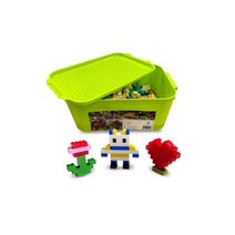 레고 호환 블록 1000조각 + 정리함 교구 장난감 선물 국내배송, 레고 호환 블록 1000조각 + 정리