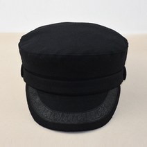 케빈 머리 둘레 모직 해군 모자풍 여자 모자 모직 군모 평상모