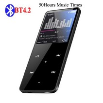 8G-128GB MP3 MP4 플레이어 터치 블루투스 5.0 무손실 오디오 레코더 음악 Mp3 HiFi 휴대용 워크맨 FM 라디오 전자 책, bt4.2 mp3 3_16GB