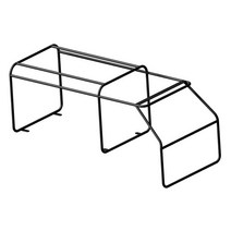 SJSHOP 업그레이드 롤 케이지 랙 앞 유리 바이저 쉴드 WPL D12 1/10 RC 자동차 DIY 수정 장식 액세서리 용 차양 부품, 1:10, 금속