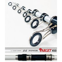 금양 파워타겟 화이트 방파제 바다원투 카고원투 낚싯대, 파워 타겟 블랙 450