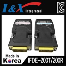 IFDE-200T/200R 국산 DVI 1:1 광 리피터 (2Km/LC타입)