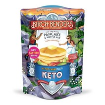 Birch Benders버치벤더스 케토 팬케이크 & 와플 믹스 저탄수화물 고단백질 곡물 프리 글루텐 프리 저혈당 케토 친화적 아몬드 코코넛 및 카사바 가루로 제작, 30 Ounce (Pack of 1)