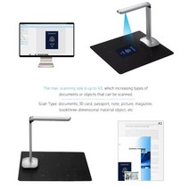 북스캐너 북스캔 비파괴 북 스캐너 양면 고속 책 Aibecy-F50 접이식 HD 고속 USB 책 이미지 문서 카메라, 02 NO USB Foot Pedal