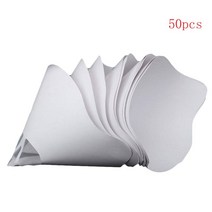 3D 프린터 부품 50/100pcs 두꺼운 포토 폴리머 수지 종이 필터 깔때기 일회용, 50