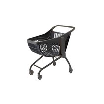 친환경 무소음 대형마트 마트용 100L 플라스틱 쇼핑카트, GRAY