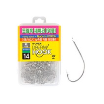 [해동] HH-508드림훅 세이코니켈 바늘 덕용포장(100개入)(장어 망둥어 우럭 농어), 14호