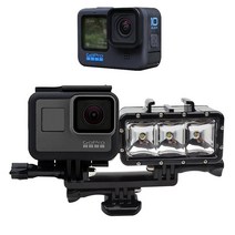 GOPRO10 호환 듀얼 어댑터 LED 조명 마이크 고프로10, 본상품선택, 본상품선택