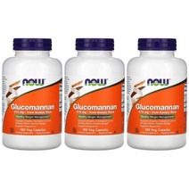 나우푸드 글루코만난 Glucomannan 곤약뿌리 575mg 베지 캡슐 180정 3개