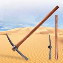 약초지팡이 괭이 호미 쟁기 긴낫 농기구 등산 지지대, 49cm - 약초 지팡이(원목), 1개