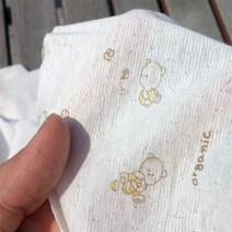 천고아 오가닉 싱글 쟈가드 다이마루원단 pastel 베어 2종, 파스텔베어