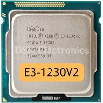 제온CPU인텔 제온 E31230 v2 E3 1230v2 3.3 GHz SR0P4 쿼드 코어 CPU 프로세서 8M 69W LGA 1155, 한개옵션0