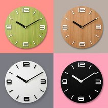 [624CONTAINER](SDC) 입체 아크릴 무늬목 무소음벽시계(L사이즈)포장훼손 반품불가, ★옵션확인必SDC-026L 무(못X)