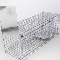 멧돼지트랩 고양이포획틀 고양이트랩 야생동물 뉴트리아 구조망 초대형동물유인케이지, 구획 없이, [15마리잡을수있다근(1근=0.5kg)】