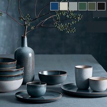 포르투갈 그릇 세트 2인, 블랙 (2p), 포르투갈_파스타볼