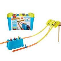 핫휠 트랙빌더 다중 트랙 스피드 박스 자동차완구, 혼합색상, 4개