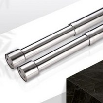 옷장 옷 걸이 길이조절 행거 스텐 스탠 스틸 스텐레스 봉 소켓 압축봉, 2-옷장봉-M