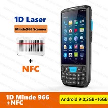 판매 안드로이드 핸드 터미널 PDA 하니웰 바코드 스캐너 1D 레이저 QR 휴대용 데이터 수집기 4G NFC, 04 1D 966 NFC_02 UK