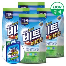 [LION] 비트실내건조2.7kg파우치x4개 /세탁세제, 제품선택:01.비트실내건조2.7kg파우치x4개