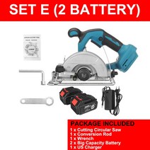 프런지쏘 원형톱 플런지쏘 브러시리스 전기 원형 무선 목재 목공 전동 마키타 18V 10800RPM 125mm, 5.2 Battery - 미국
