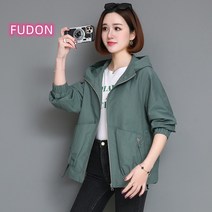트렌치자켓 중년여성 여성숏재킷 봄가을 2022뉴타입 올해 유행 얇은타입 Esyuse 증정