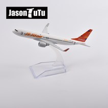 JASON TUTU 16cm 제주항공 보잉 737 비행기 모델 비행기 모델 다이캐스트 메탈 1:400 비행기 낙하시핑, JEJUAIR Boeing 737