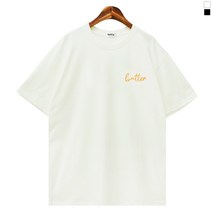 티데일리 남녀공용 앙버터 20수 오버핏 반팔 라운드 티셔츠 반소매