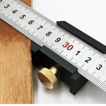 각도 스크라이브 눈금자 포지셔닝 블록 목공 라인 로케이터 강철 눈금자 고정 눈금자 목수 스크라이버 게이지 목공 도구, typeG with ruler