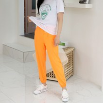 밍키비 형광 6컬러 허리 밴딩 편한 여성 트레이닝 바지
