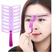 눈썹 그리기 가이드 키트 손잡이 눈썹틀 아이 브로우 그리는 방법 키트 정리도구 아치형 일자, 눈썹카드SE03983