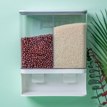 인블룸 1 1세트 스퀘어 다용도 잡곡통 (1000ml 1500ml 3000ml) 계량컵포함, 3000ml_2개입