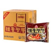 오뚜기 해물짬뽕 120g 32입 한박스 봉지라면 라면도매 라면할인 사무실간식 회사간식, 단품