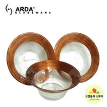 DIO260814아르다글라스 아르다 글라스 오렌지 볼 (중) 17CM 대접 식기 그릇 쿠프