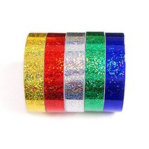 [문구조아] 홀로그램 테이프 반짝이 테이프 초록, 3개