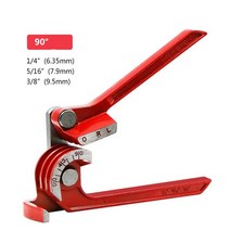 파이프 벤딩기 올인원 수동 파이프 벤더 튜브 벤딩 머신 180 Degree Metric 6mm/8mm/10mm 기계, 01 0-90Degrees