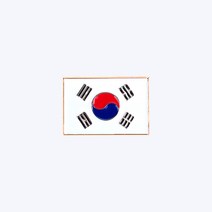 태극기 뱃지 왕대 - 전역 모자 전역복 군인 가방 배지