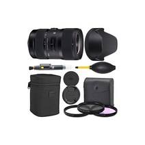 Sigma 18-35mm f 18 DC HSM 아트렌즈 Canon EF 210-101 + AOM Pro 스타터 번들 키트 - 인터내셔널 버전, 상세페이지 참조