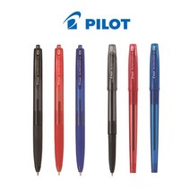 PILOT 파이롯트 슈퍼그립G SUPER GRIP G 볼펜, 캡식 0.7mm 레드