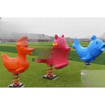 야외흔들목마 어린이 유치원 놀이터 설치 승마, 핑크 코끼리
