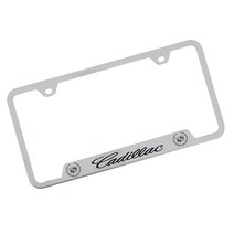 Au-Tomotive Gold 캐딜락 레이저 에칭 컷아웃 프레임 - 브러시드