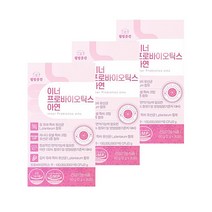 웰빙곳간 질 유래 이너 프로바이오틱스 30포x3통 아연 여성 유산균